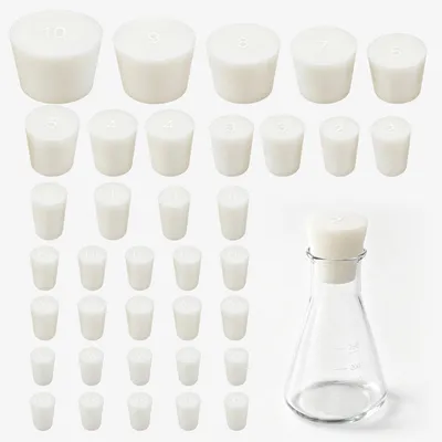 Immagine prodotto di Set di 32 tappi in gomma riutilizzabili per uso di laboratorio