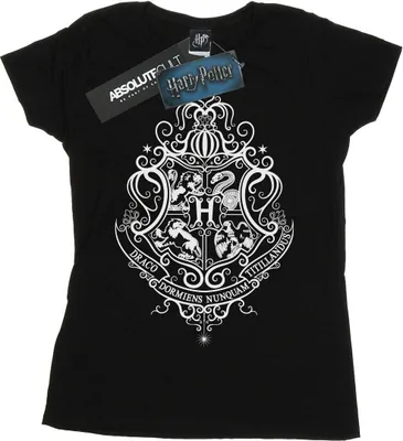 Produktbild von Harry Potter - "Hogwarts Draco Dormiens" T-Shirt für Damen BI23298 (L) (Schwarz)