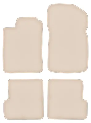 Produktbild von DURBAN Beige Velours-Fußmatten-Set für Renault Megane I Cabrio, Coupé (1995-2002)