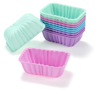 Immagine prodotto di Solidchoice - Set di 12 mini stampi in silicone per muffin, ideali per la cottura