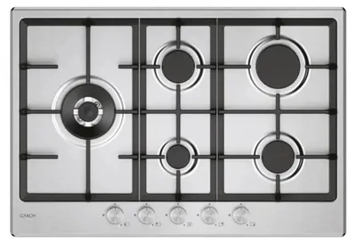 Immagine prodotto di Candy CHG7WL4WTX Piano Cottura acciaio inox Da incasso 74.5 cm Gas 5 Fornelli