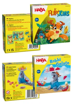 Produktbild von HABA Unisex Spielesammlung 2-Pack Flipkins & Robbi Gelato - mehrfarbig - Größe One Size