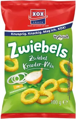 Produktbild von XOX Zwiebels pikante Zwiebelringe mit würzigem Kräuteraroma 100g