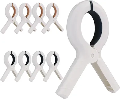 Produktbild von Strandhandtuch Clips, 8 Stück, Kunststoff, Windfest, Für Strand und Garten