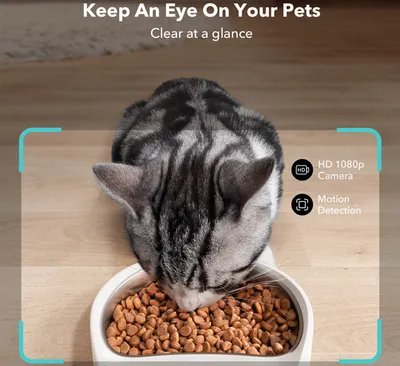 Zdjęcie produktu dla Petlibro Granary Smart Camera, Automatyczne karmidło dla zwierząt, Biały, Uniwersalne, 5 l, Prąd przemienny, Bateria, 5 V