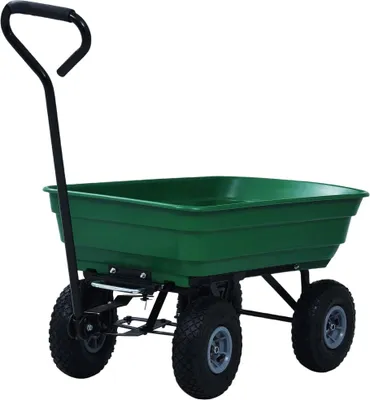 Obrázok produktu pre vidaXL Záhradný sklápač 300 kg 75 l zelený