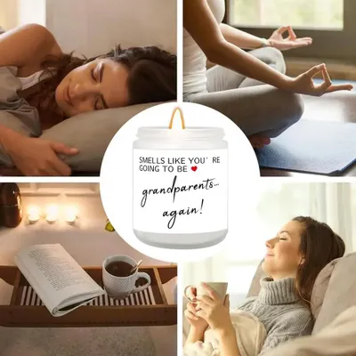 Image de Bougie parfumée à la lavande, décorative, 1 pièce, pour aromathérapie