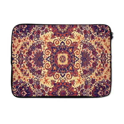 Produktbild von MuchoWow® Laptop Hülle 14 ZollPerserteppich - Muster - Rot - Gelb Laptoptasche - Laptoptasche - Stoßsicher - Schutzhaube