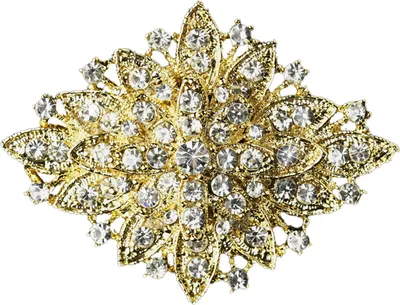 Produktbild von Broschennadel in Blumenform, Dekorationszubehör, galvanisiert, langlebig, Reversbrosche, Kleidungsdekoration-Golden