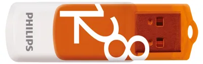 Image de Philips Clé USB 2.0, 128 Go, Vivid Edition, couleur : orange