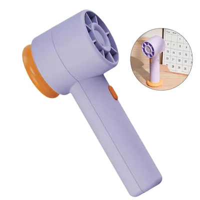Produktbild von Mini Handventilator für Damen & Mädchen, USB wiederaufladbar, leise Sommer Ventilator, kompakt, tragbar, perfektes Geschenk für Frauen