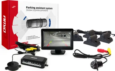 Produktbild von AMiO 02724 Truck Vorne und Hinten Einparkhilfe 4 Sensoren