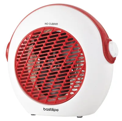 Obrázek produktu pro Bastilipo TVC-2000R, Elektrický přímotop s ventilátorem, Vnitřní, Podlaha, Červená, Bílá, Otočné, 2000 W