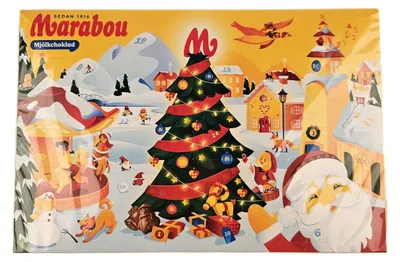 Immagine prodotto di Calendario dell'Avvento Marabou al cioccolato al latte, 200g