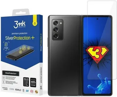 Produktbild von 3mk Display Antimikrobielle Schutzfolie SilverProtection+ für Samsung Galaxy Z Fold2 5G 0,21mm Self-Heal