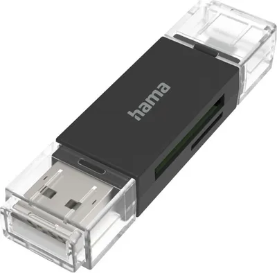 USB-Kartenleser, OTG, USB-A + Micro-USB, USB 2.0, SD/microSD (00200130)
