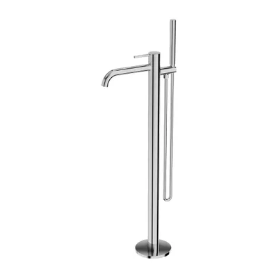 Produktbild von Lavita Orion freistehende Badewannenarmatur in Chrom | Standarmatur Badewanne | Wasserhahn Bad s Design Armatur