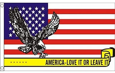 USA-Flagge Love it or leave it 90x60 cm Polyester 100D