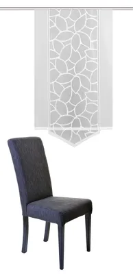 Produktbild von Home Wohnideen Schiebevorhang 125 x 57 cm Muster weiß