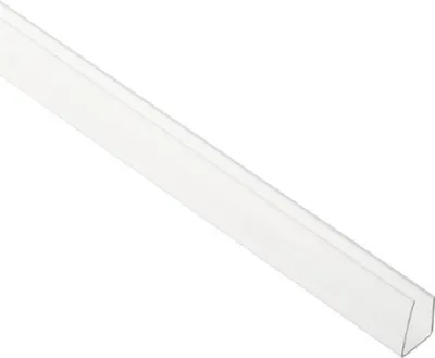 Produktbild von Gutta Polycarbonat U-Klemmprofil 10 mm für Doppelstegplatten L = 2100 mm