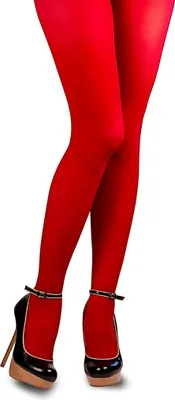 Produktbild von Blickdichte Strumpfhose rot Größe: L-XL