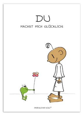 Produktbild von Goebel Postkarten Der kleine Yogi - "Du machst mich glücklich" - Postkarte