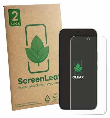 Produktbild von 2x ScreenLeaf Schutzfolie für Infinix Note 60 nachhaltiger Displayschutz Display Schutz Folie Klar Transparent