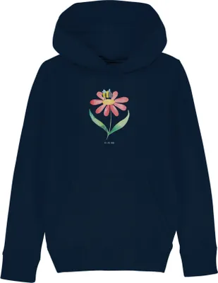 Produktbild von Mr. & Mrs. Panda Kinderpullover Hummel Blume 5-6 Jahre (110/116) - French Navy - Geschenk, Sweater, Hoodie, Hummeln, Pullover, Lustige Sprüche, Kapuzenpulli, Feld, Wespe