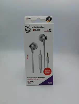 Produktbild von 2GO 795968, Kabelgebunden, Anrufe/Musik, Kopfhörer, Silber, Weiß