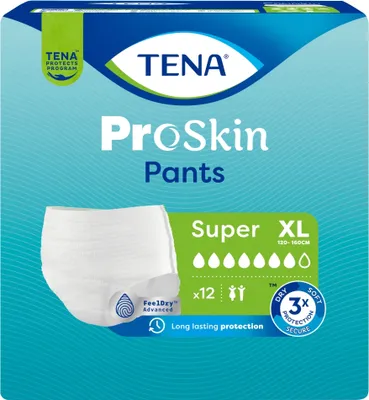 Produktbild von Tena ProSkin Pants Super XL - 12 saugfähige Höschen für höchsten Komfort
