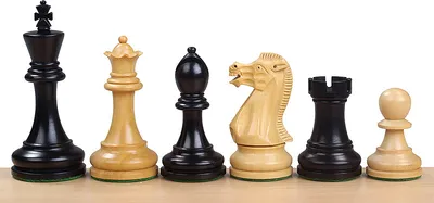 Produktbild von Executive Schachfiguren 3,75" aus Holz geschnitzt