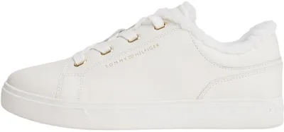 Productafbeelding van Tommy Hilfiger dames sneakers, casual model met teddyvoering, wit (ecru), maat 37