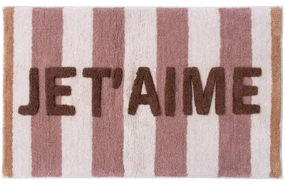 Produktbild von Badteppich Je T'Aime - Baumwolle - Mehrfarbig - 50 x 80 cm