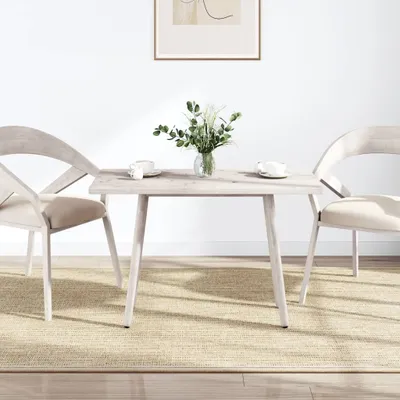 Immagine prodotto di Maison Exclusive - Piano tavolo bianco 110x60x2,5 cm in legno massello di pino rettangolare