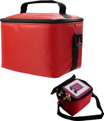 Immagine prodotto di caseroxx borsa per il trasporto di Tonie- Tigerbox per il trasporto appeso con un design unico, adatto ai bambini e di alta qualità rosso