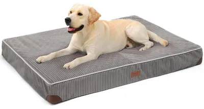 Productafbeelding van Orthopedisch hondenbed, 107x76x10 cm, wasbaar, waterdicht, grijs