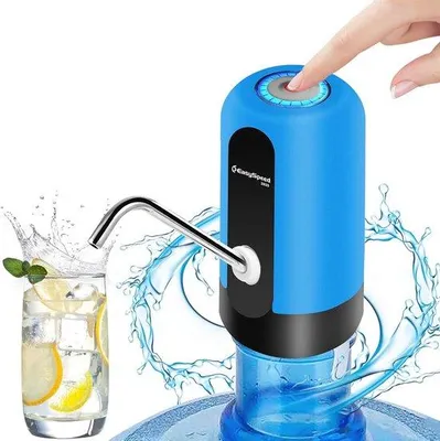 Immagine prodotto di Distributore di acqua refrigerata con luce e pompa dosatrice automatica per taniche e bottiglie da 5 a 20 litri