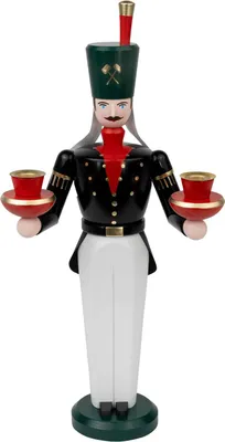 Produktbild von Schalling Lichterfigur, Lichterfiguren:Bergmann farbig 36 cm