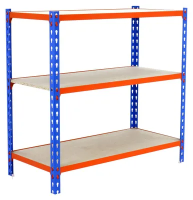 Immagine prodotto di Scaffale metallico MADERCLICK PLUS 3/300 900 BLU/LARANJA/MADEIRA