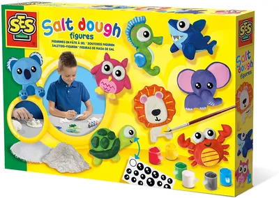 Produktbild von SES Creative Salzteig-Figuren, Guss-/Mal-Set für Kinder, 5 Jahr(e), Mehrfarbig