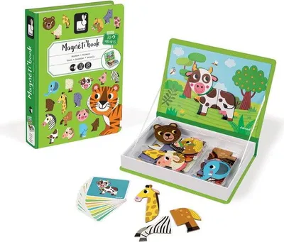 Produktbild von JANOD Animals Magneti'book, 3 Jahr(e), Karton, Grün