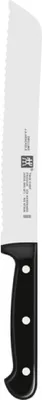 Produktbild von Zwilling 1002169 Brotmesser, Klingenlänge: 20 cm, Klingenblatt mit Wellenschliff, Rostfreier Spezialstahl/Kunststoff-Griff, Twin Chef , Silber / Schwarz