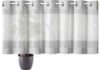 Produktbild von Gerster Bedruckter Bistro, "Streifen" B = 140 x H =50 cmHalbtransparent We Streifen anthrazit