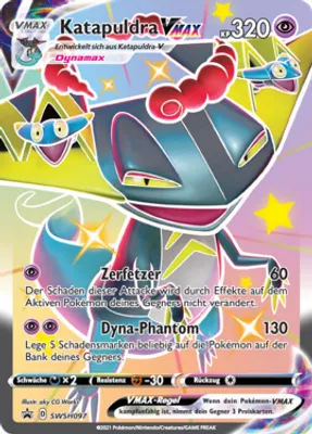Produktbild von Katapuldra VMAX SWSH097 Promo Pokemon Einzelkarten 1 Stück