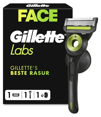 Immagine prodotto di Rasoio da uomo Gillette Labs, con 1 confezione di ricariche, colore nero