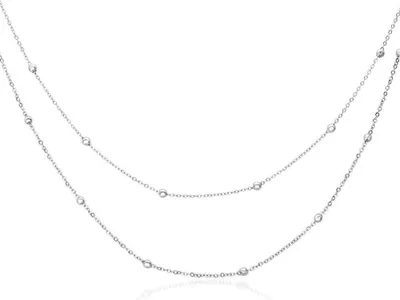 Produktbild von Layerkette für Damen aus Edelstahl von JEWLIX