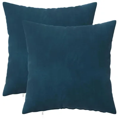 Immagine prodotto di vidaXL, 2 federe per cuscini, HEERLEN, blu, 35 x 35 cm, in velluto