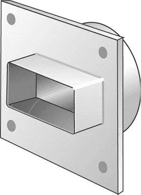 Produktbild von Helios Flachk.-Anschluss-Stück FLAS 100 DN 100 (Wand), Preis per Stück