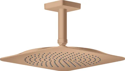 Image de AXOR Citterio C, pommeau de douche encastré 270/270, 1 jet, technologie EcoSmart, finition or brossé