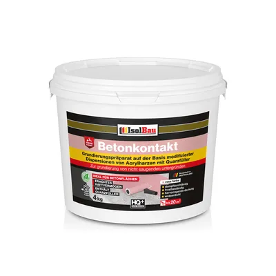 Produktbild von Isolbau Betonkontakt - 4 kg Betongrund zur Grundierung von glatten Untergründen aus Beton und Stahlbeton